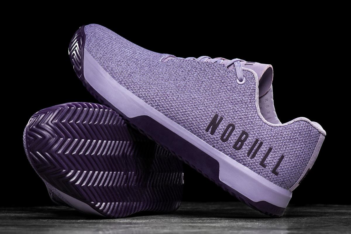 Nobull Superfabric Women's Trainers Lavender | Australia (ZY0298)